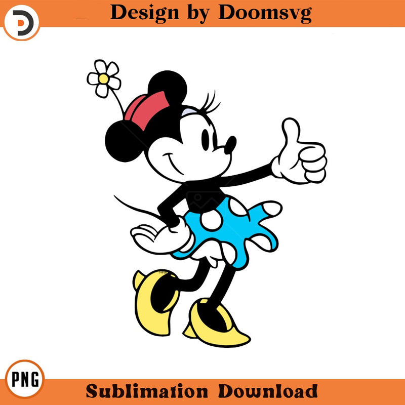 SH1246-Classic Minnie Mouse Cartoon Clipart Download, PNG Download Cartoon Clipart Download, PNG Download.jpg