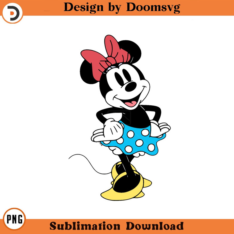 SH1252-Classic Minnie Mouse Cartoon Clipart Download, PNG Download Cartoon Clipart Download, PNG Download.jpg