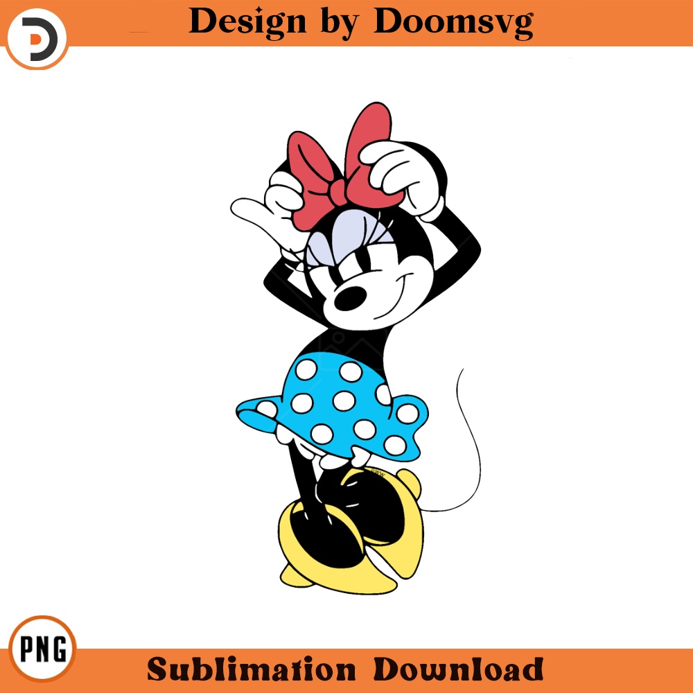 SH1258-Classic Minnie Mouse Cartoon Clipart Download, PNG Download Cartoon Clipart Download, PNG Download.jpg