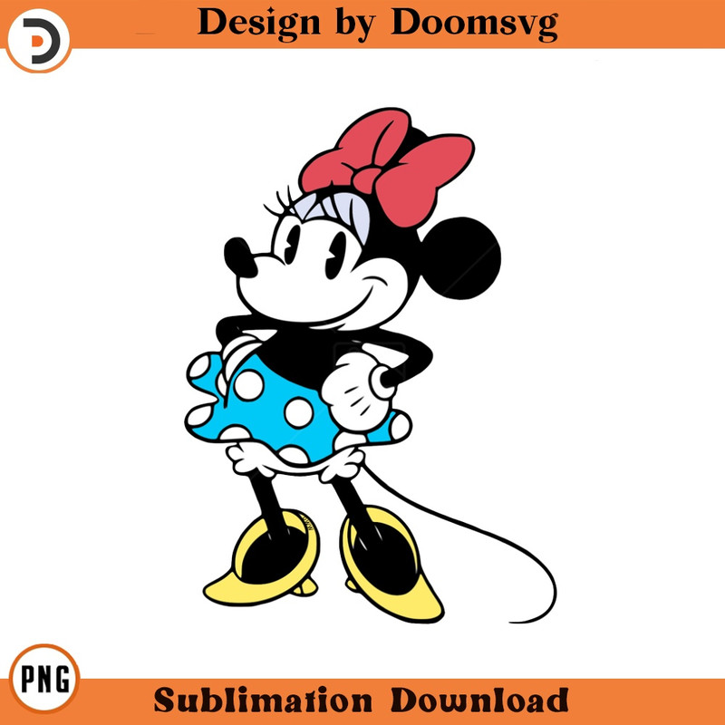 SH1260-Classic Minnie Mouse Cartoon Clipart Download, PNG Download Cartoon Clipart Download, PNG Download.jpg
