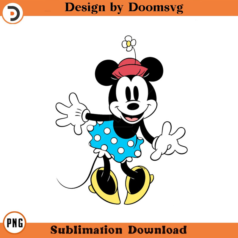 SH1273-Classic Minnie Cartoon Clipart Download, PNG Download Cartoon Clipart Download, PNG Download.jpg