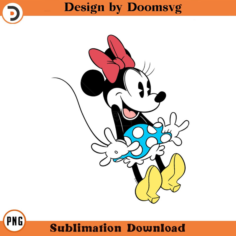 SH1274-Classic Minnie Cartoon Clipart Download, PNG Download Cartoon Clipart Download, PNG Download.jpg