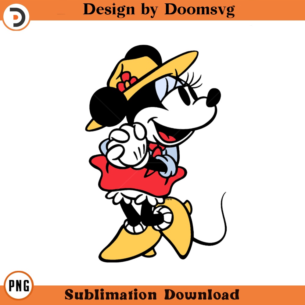 SH1279-Classic Minnie Cartoon Clipart Download, PNG Download Cartoon Clipart Download, PNG Download.jpg