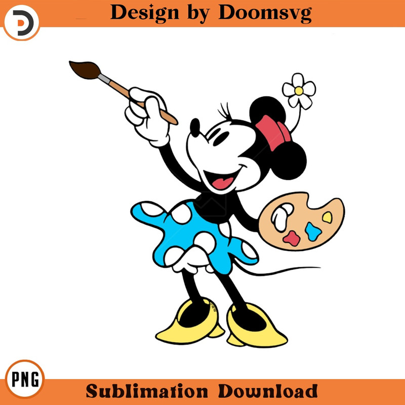 SH1283-Classic Minnie Cartoon Clipart Download, PNG Download Cartoon Clipart Download, PNG Download.jpg