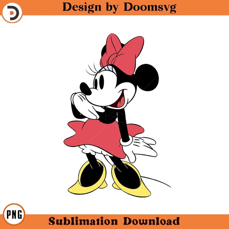 SH1285-Classic Minnie Cartoon Clipart Download, PNG Download Cartoon Clipart Download, PNG Download.jpg