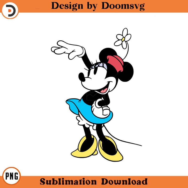 SH1288-Classic Minnie Cartoon Clipart Download, PNG Download Cartoon Clipart Download, PNG Download.jpg