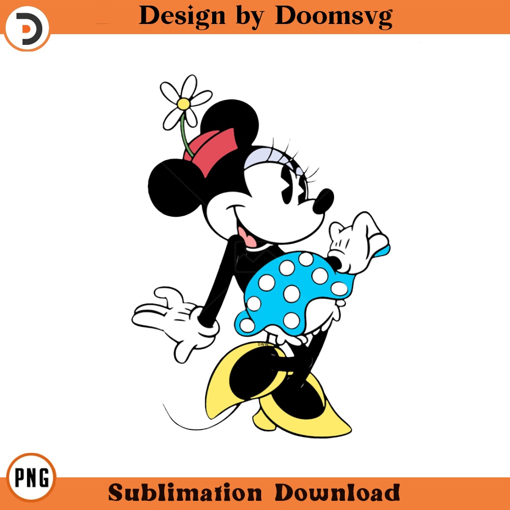 SH1291-Classic Minnie Cartoon Clipart Download, PNG Download Cartoon Clipart Download, PNG Download.jpg