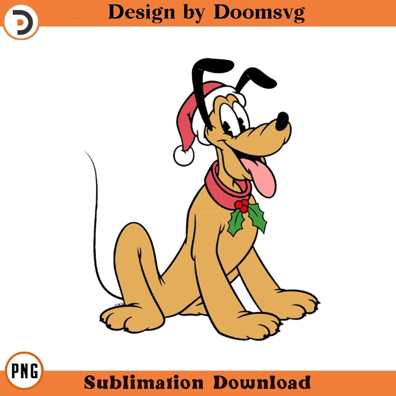 SH1297-Classic Pluto Christmas Cartoon Clipart Download, PNG Download Cartoon Clipart Download, PNG Download.jpg