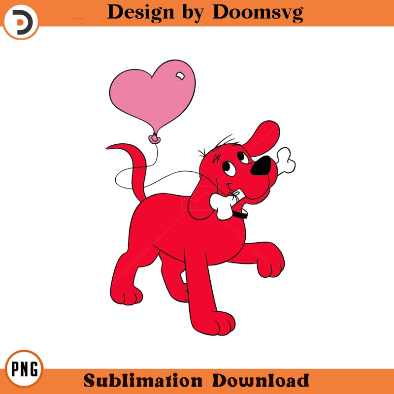 SH1330-Clifford Balloon Cartoon Clipart Download, PNG Download Cartoon Clipart Download, PNG Download.jpg