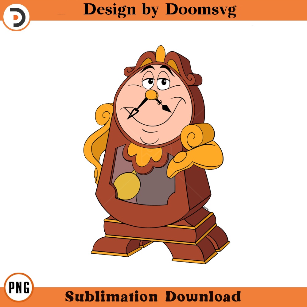 SH1362-Cogsworth Cartoon Clipart Download, PNG Download Cartoon Clipart Download, PNG Download.jpg