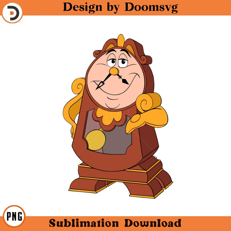 SH1362-Cogsworth Cartoon Clipart Download, PNG Download Cartoon Clipart Download, PNG Download.jpg