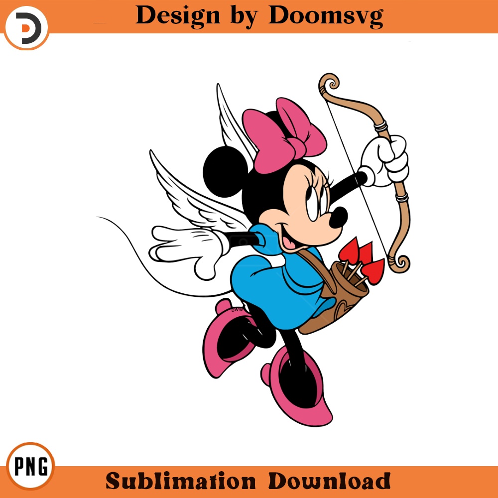 SH1392-Cupid Minnie Mouse Cartoon Clipart Download, PNG Download Cartoon Clipart Download, PNG Download.jpg