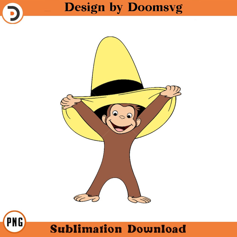 SH1402-Curious George Cartoon Clipart Download, PNG Download Cartoon Clipart Download, PNG Download.jpg