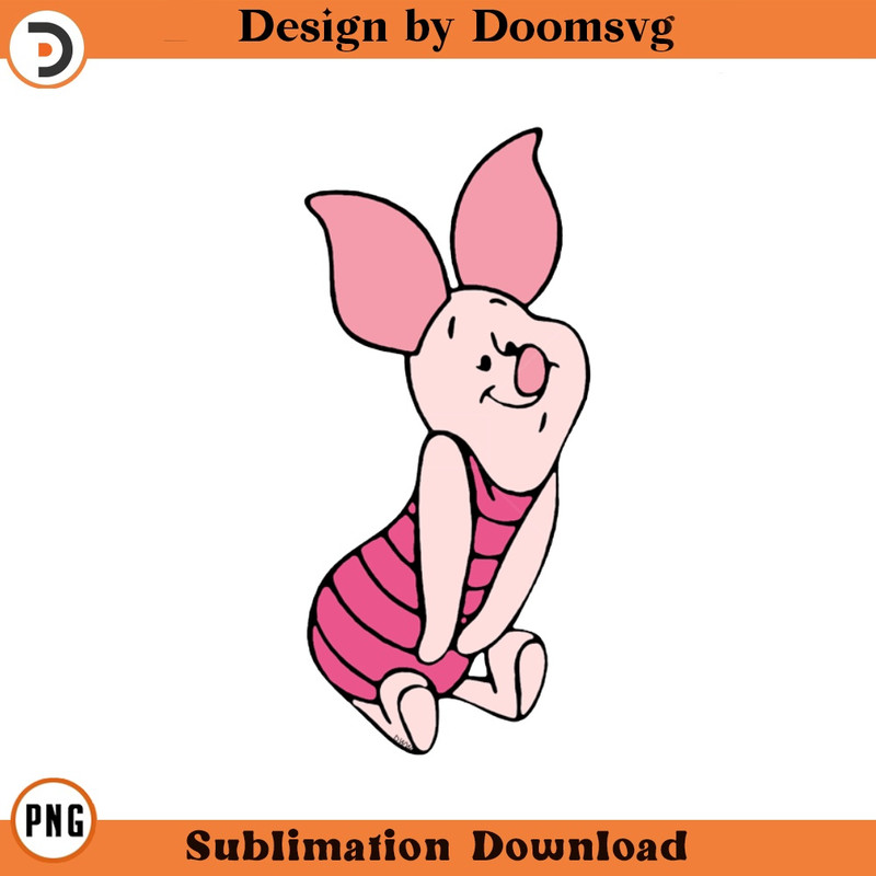 SH1413-Cute Piglet Cartoon Clipart Download, PNG Download Cartoon Clipart Download, PNG Download.jpg