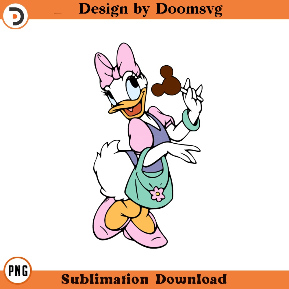 SH1436-Daisy Duck Disneyworld Cartoon Clipart Download, PNG Download Cartoon Clipart Download, PNG Download.jpg