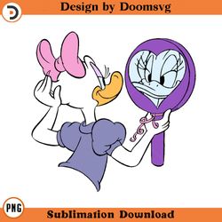 daisy duck mirror cartoon clipart download, png download cartoon clipart download, png download