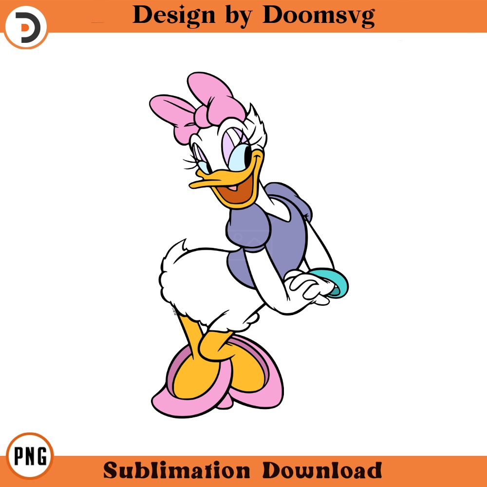 SH1470-Daisy Duck Cartoon Clipart Download, PNG Download Cartoon Clipart Download, PNG Download.jpg