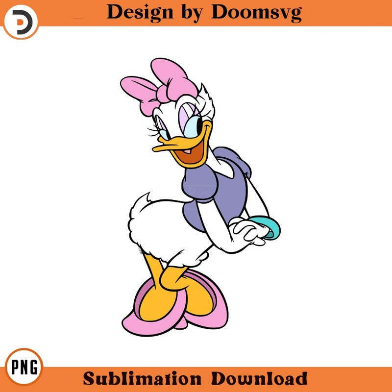 SH1470-Daisy Duck Cartoon Clipart Download, PNG Download Cartoon Clipart Download, PNG Download.jpg