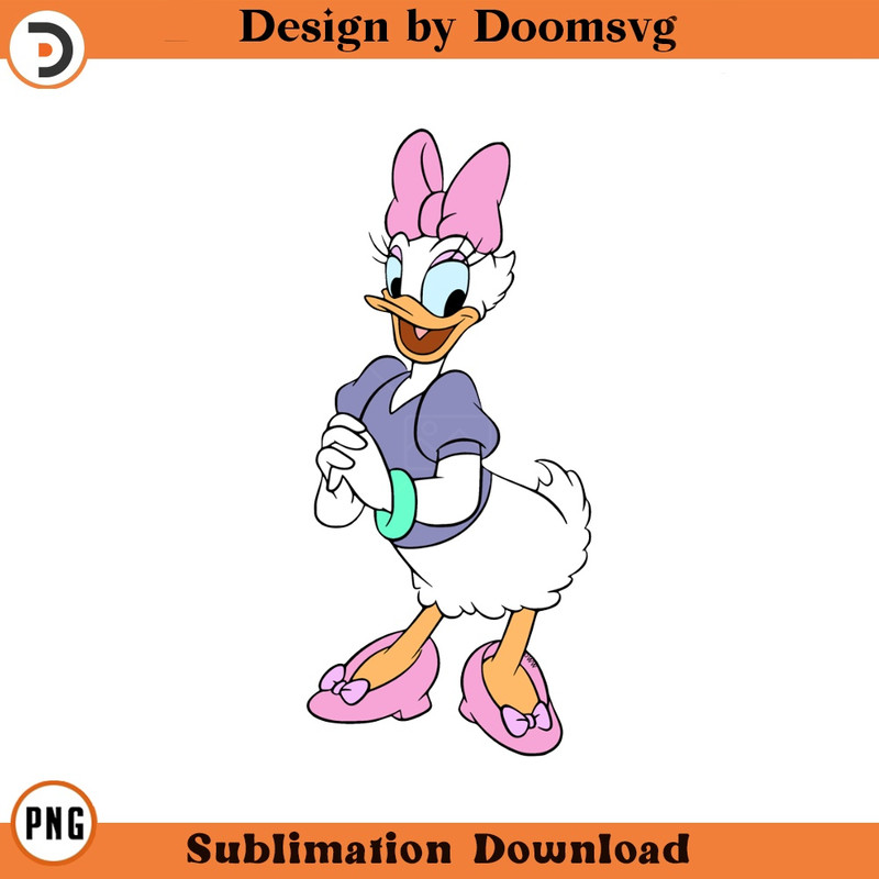 SH1472-Daisy Duck Cartoon Clipart Download, PNG Download Cartoon Clipart Download, PNG Download.jpg