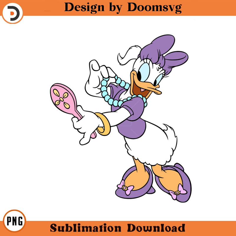 SH1473-Daisy Duck Cartoon Clipart Download, PNG Download Cartoon Clipart Download, PNG Download.jpg