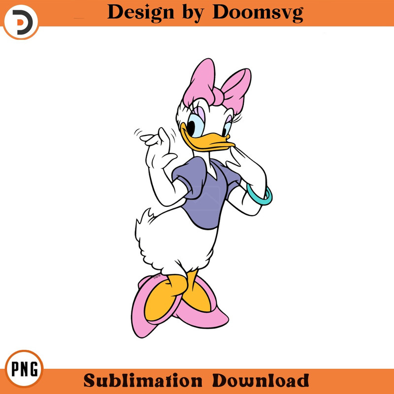 SH1475-Daisy Duck Cartoon Clipart Download, PNG Download Cartoon Clipart Download, PNG Download.jpg
