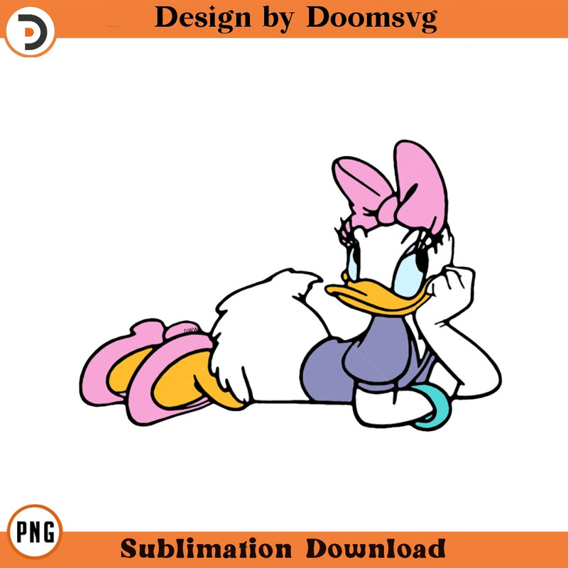 SH1476-Daisy Duck Cartoon Clipart Download, PNG Download Cartoon Clipart Download, PNG Download.jpg