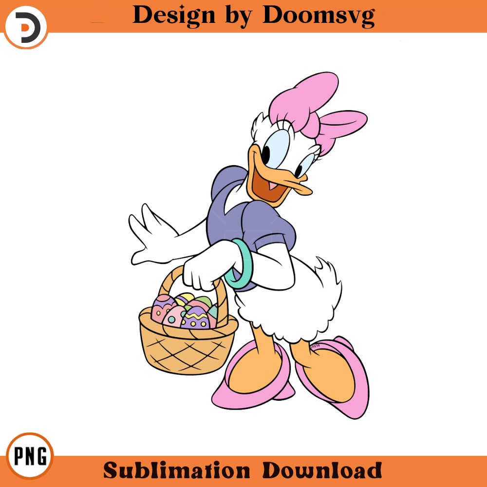 SH1484-Daisy Easter Cartoon Clipart Download, PNG Download Cartoon Clipart Download, PNG Download.jpg