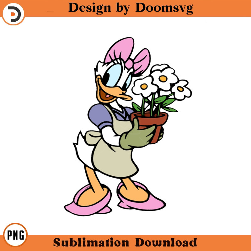 SH1490-Daisy Flowers Cartoon Clipart Download, PNG Download Cartoon Clipart Download, PNG Download.jpg