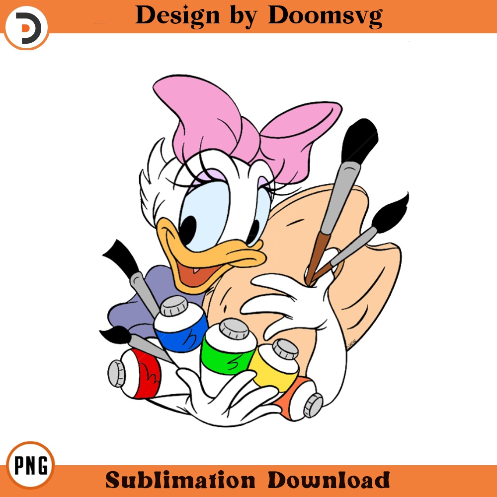 SH1501-Daisy Paint Cartoon Clipart Download, PNG Download Cartoon Clipart Download, PNG Download.jpg