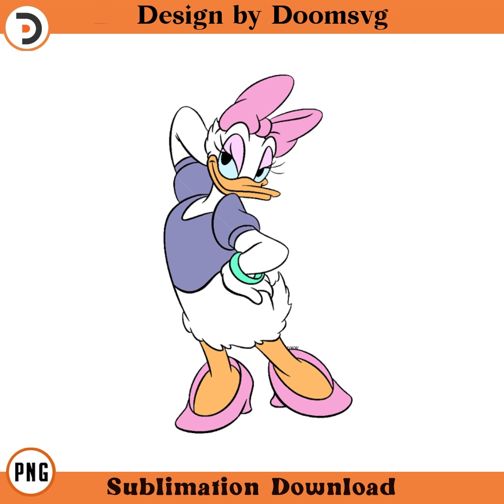 SH1504-Daisy Posing Cartoon Clipart Download, PNG Download Cartoon Clipart Download, PNG Download.jpg