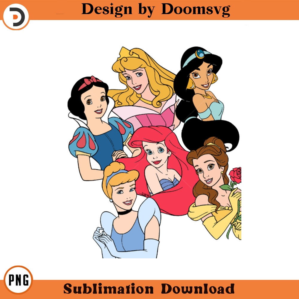 SH1597-Disney Princesses Cartoon Clipart Download, PNG Download Cartoon Clipart Download, PNG Download.jpg