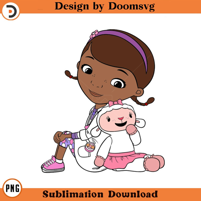 SH1605-Doc Lambie Cartoon Clipart Download, PNG Download Cartoon Clipart Download, PNG Download.jpg
