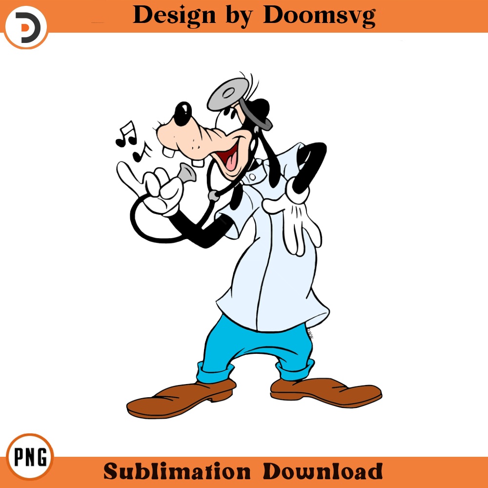 SH1612-Doctor Goofy Cartoon Clipart Download, PNG Download Cartoon Clipart Download, PNG Download.jpg