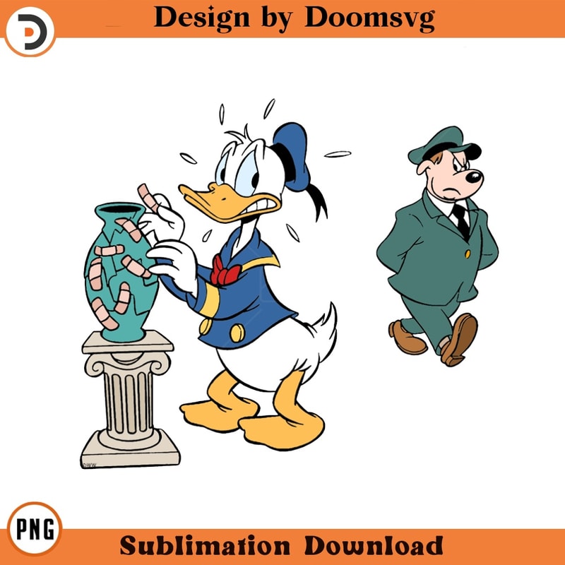 SH1615-Donald At Museum Cartoon Clipart Download, PNG Download Cartoon Clipart Download, PNG Download.jpg