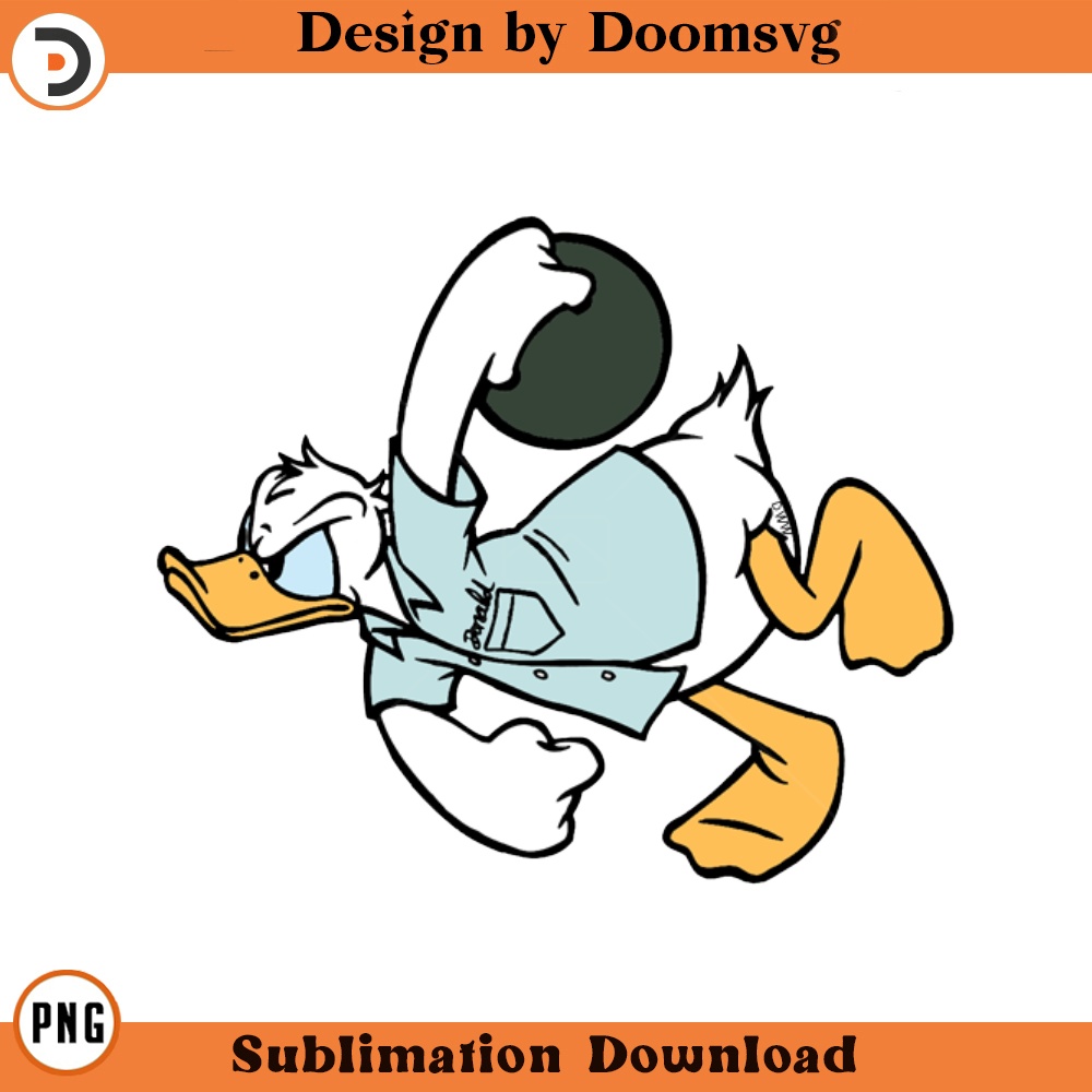 SH1622-Donald Bowling Cartoon Clipart Download, PNG Download Cartoon Clipart Download, PNG Download.jpg