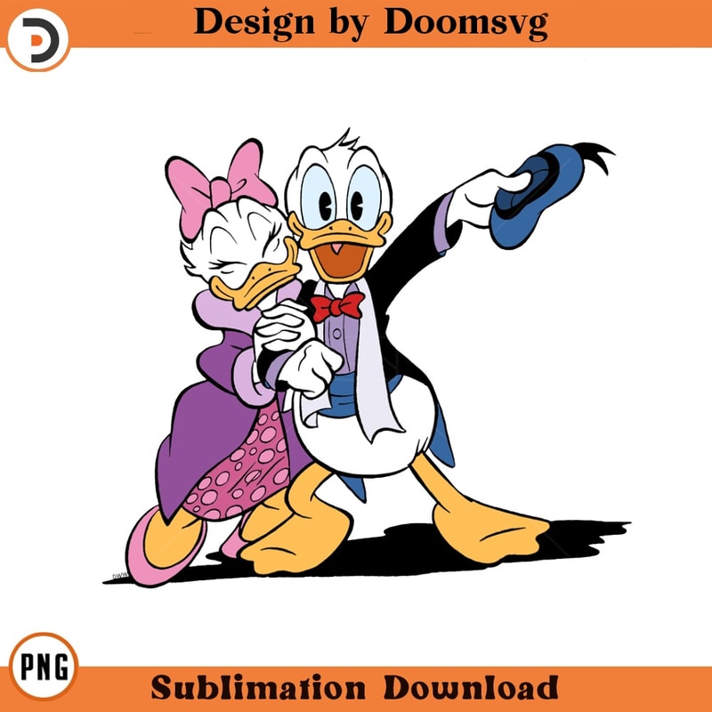 SH1663-Donald Daisy Cartoon Clipart Download, PNG Download Cartoon Clipart Download, PNG Download.jpg