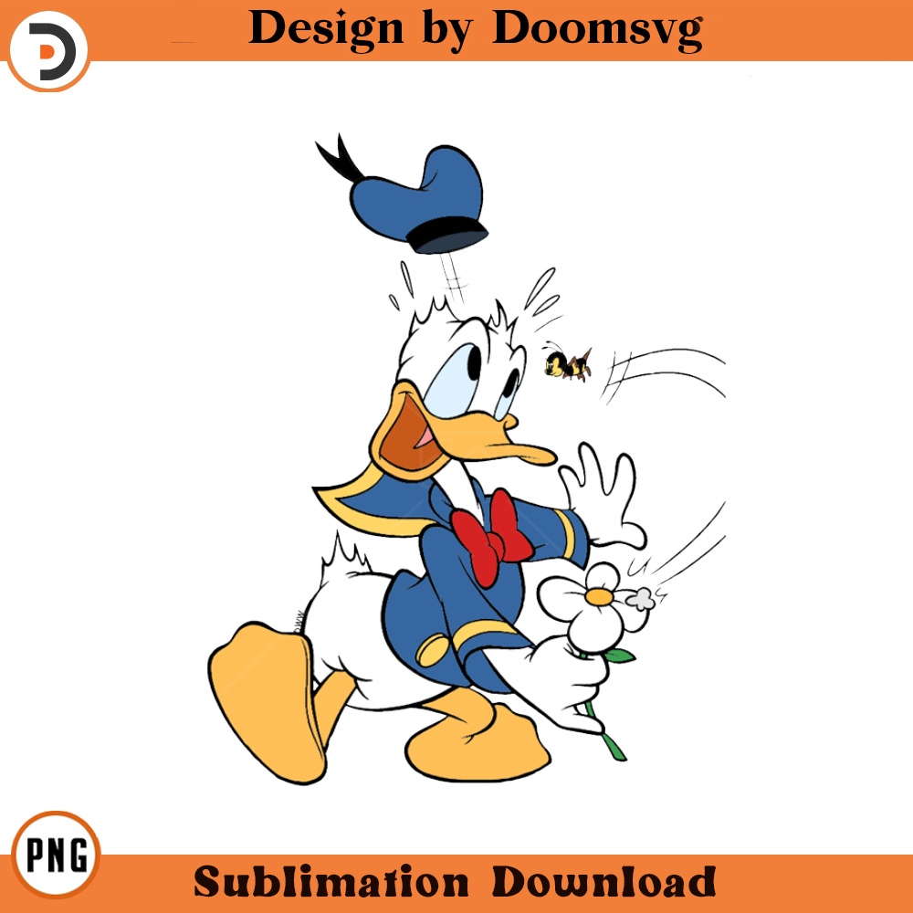 SH1675-Donald Duck Bee Cartoon Clipart Download, PNG Download Cartoon Clipart Download, PNG Download.jpg