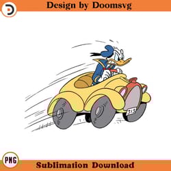 donald duck car cartoon clipart download, png download cartoon clipart download, png download