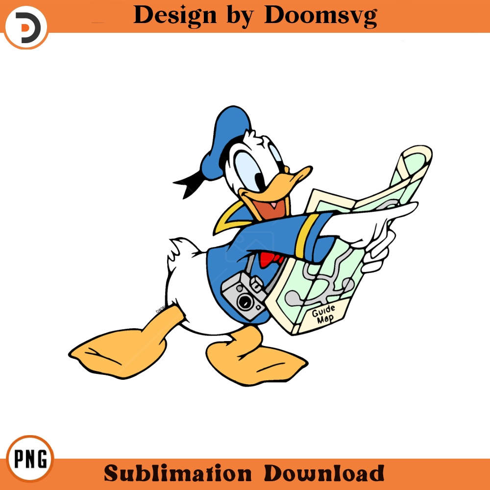 SH1708-Donald Duck Map Cartoon Clipart Download, PNG Download Cartoon Clipart Download, PNG Download.jpg