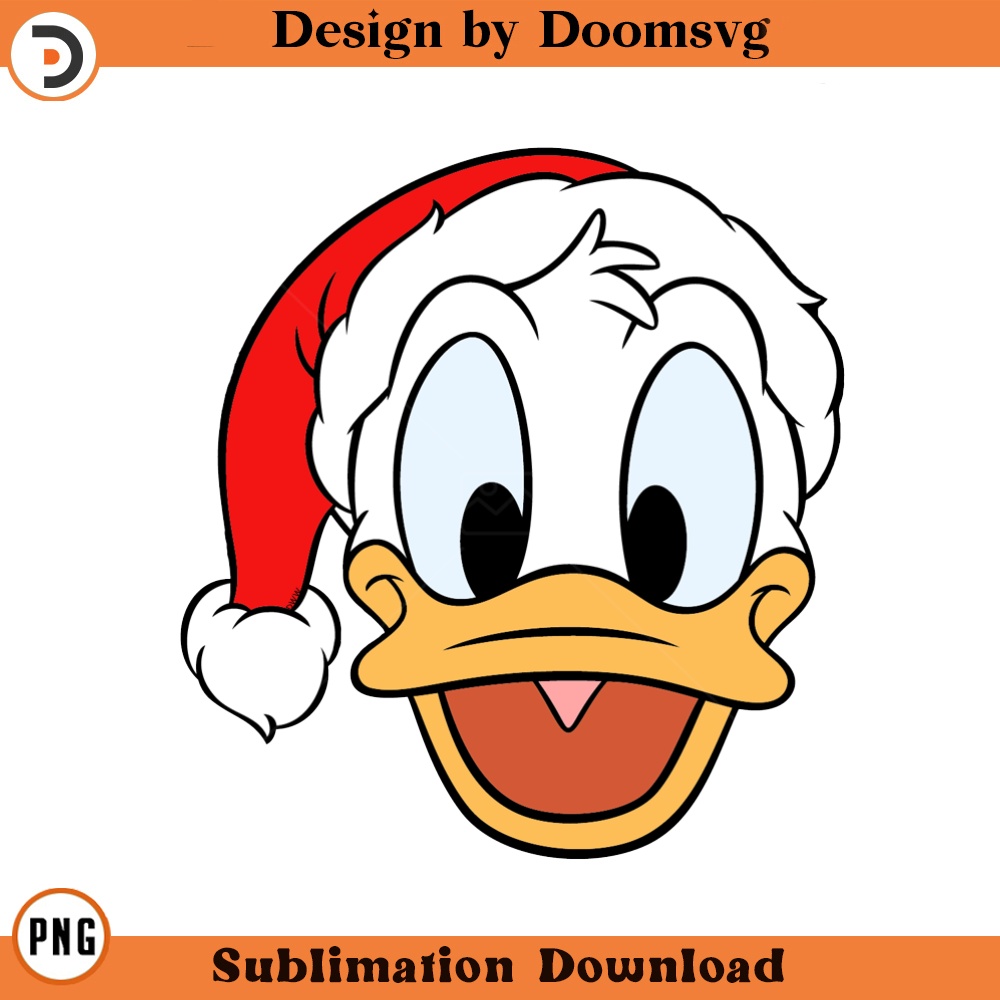 SH1721-Donald Duck Santa Claus Cartoon Clipart Download, PNG Download Cartoon Clipart Download, PNG Download.jpg