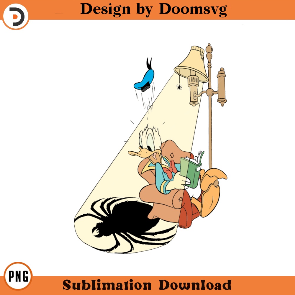 SH1734-Donald Duck Spider Cartoon Clipart Download, PNG Download Cartoon Clipart Download, PNG Download.jpg
