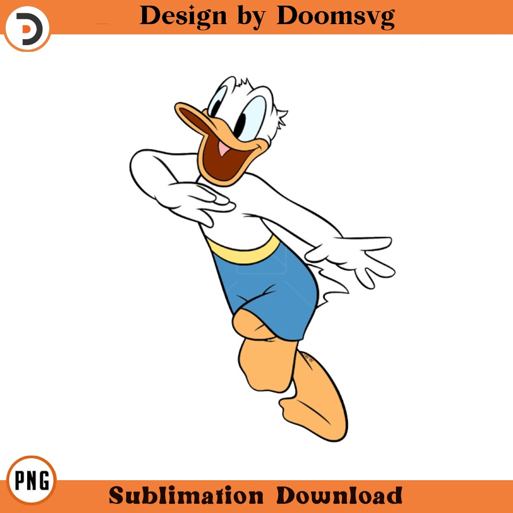 SH1737-Donald Duck Summer Cartoon Clipart Download, PNG Download Cartoon Clipart Download, PNG Download.jpg