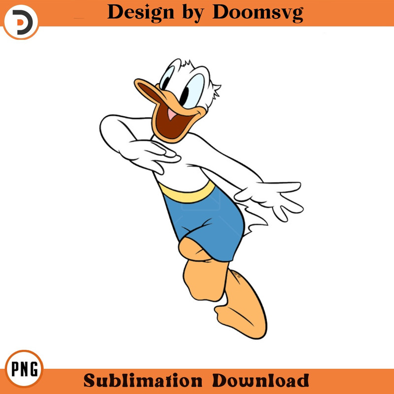 SH1737-Donald Duck Summer Cartoon Clipart Download, PNG Download Cartoon Clipart Download, PNG Download.jpg