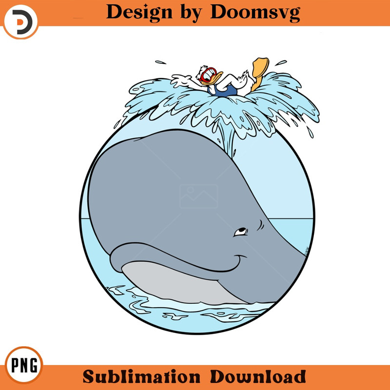 SH1744-Donald Duck Whale Cartoon Clipart Download, PNG Download Cartoon Clipart Download, PNG Download.jpg
