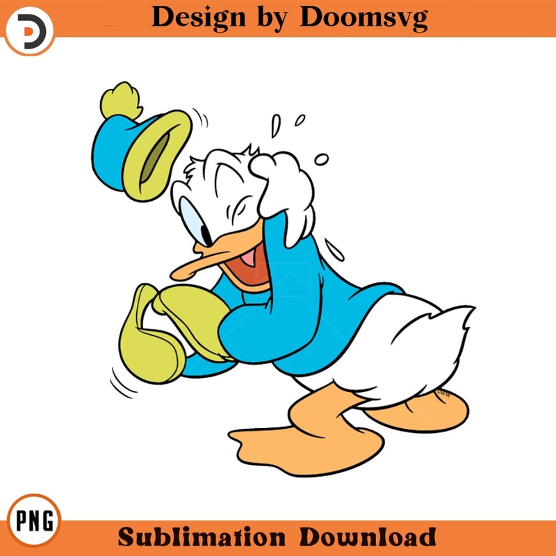 SH1746-Donald Duck Winter Cartoon Clipart Download, PNG Download Cartoon Clipart Download, PNG Download.jpg