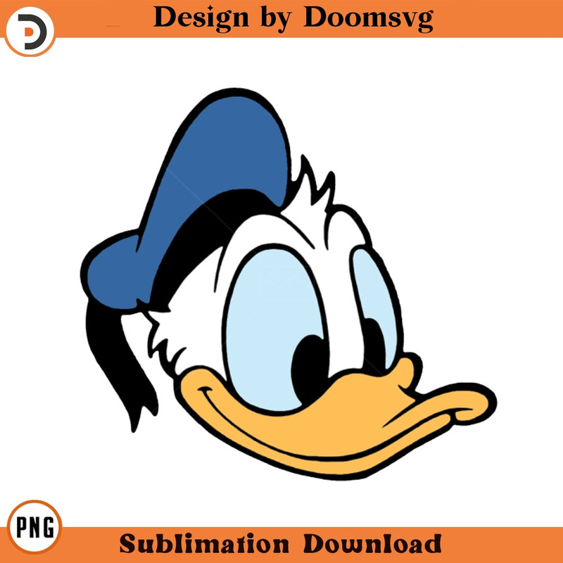 SH1796-Donald Face Cartoon Clipart Download, PNG Download Cartoon Clipart Download, PNG Download.jpg