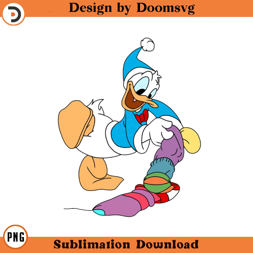 SH1838-Donald Stockings Cartoon Clipart Download, PNG Download Cartoon Clipart Download, PNG Download.jpg