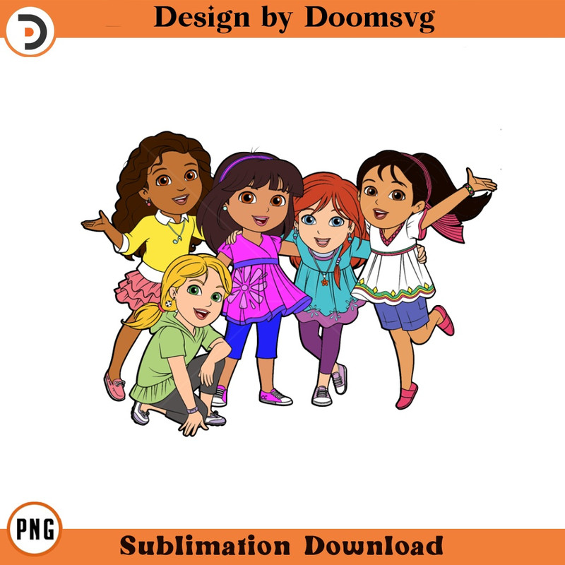 SH1854-Dora And Friends Cartoon Clipart Download, PNG Download Cartoon Clipart Download, PNG Download.jpg
