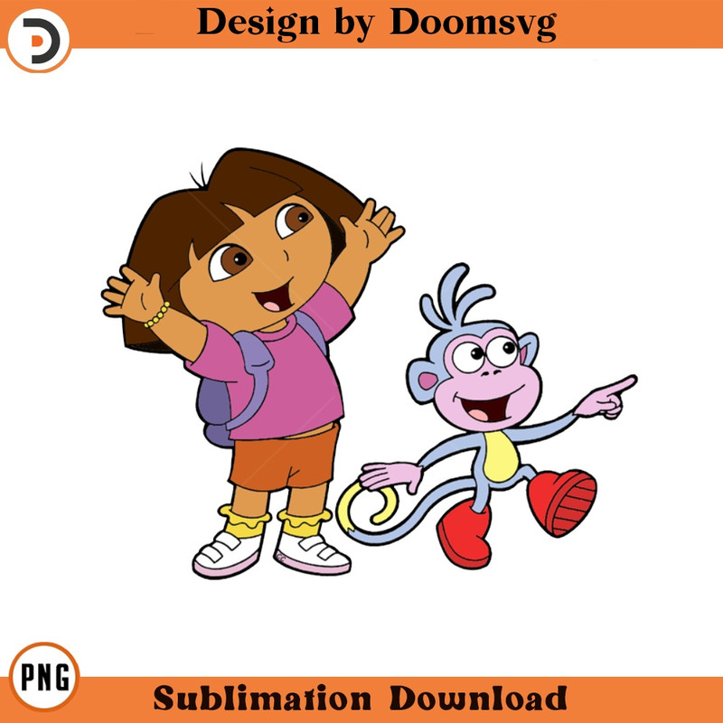 SH1864-Dora Boots Cartoon Clipart Download, PNG Download Cartoon Clipart Download, PNG Download.jpg