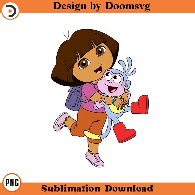 SH1866-Dora Boots Cartoon Clipart Download, PNG Download Cartoon Clipart Download, PNG Download.jpg